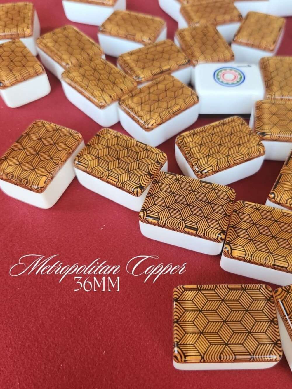 Automatic Mah Jongg Tiles Designer Series - Metropolitan Copper (36MM)